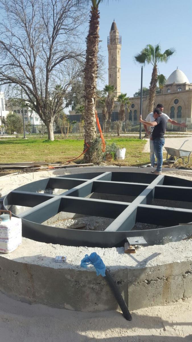 עבודות התחזוקה במקום - הבאר תהפוך לאטרקציה תיירותית (צילום: יוסי אלמקייס)